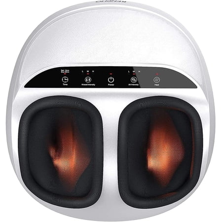 Renpho Foot Massager Machine with Heat, Gifts for Mom, Shiatsu Deep Kneading, Multi-Level Settings, Delivers Relief for Tired Muscles and Plantar Fasciitis, Fits Feet Up to Men Size 12