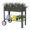 Crestora Metal Raised Garden Bed with Legs Outdoor Elevated Planter Box