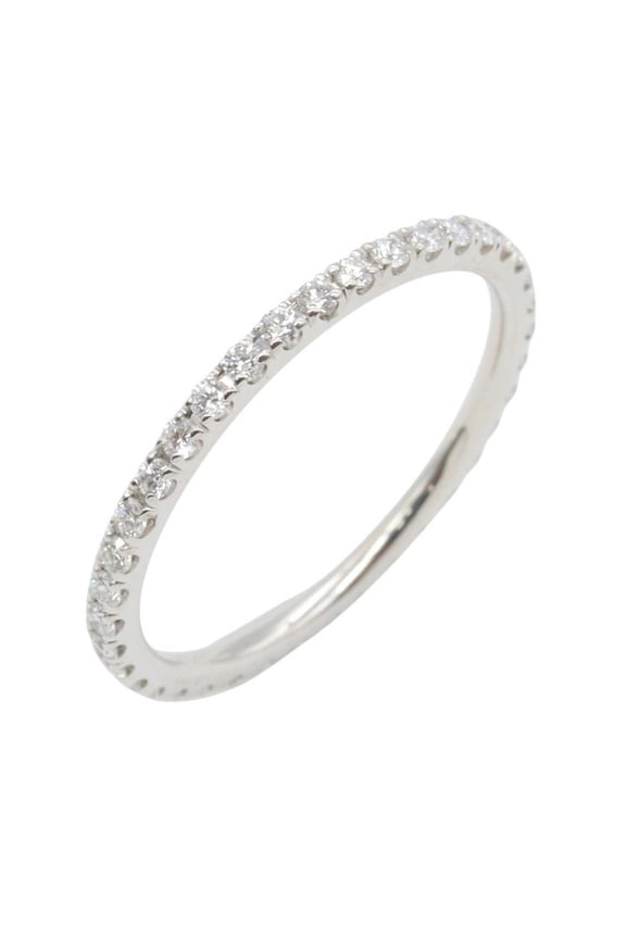 Pre-Owned Van Cleef & Arpels Eternity Ring, Diamond 18K White Gold (18KWG), Women's, Silver...