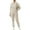 Beige #1, variant on Track Suits for Women Set Plain Hoodie and Sweatpants 2 Piece Matching Sweatsuit Travel Athletic Lounge Set