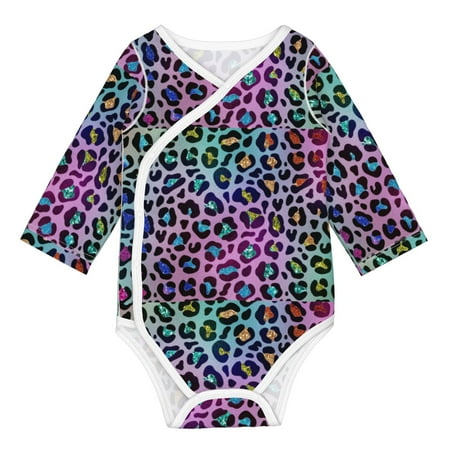 

Matuu Rainbow Animal Skin for Baby Long-Sleeve Bodysuit Soft Cotton Comfortable and Breathable Perfect for Newborns and Infants