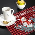 thumbnail image 4 of Mantel individual con diseño de nieve de invierno, antideslizante, resistente al calor, lavable, decoración del hogar, cocina, comedor, 4 of 5