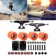 thumbnail image 5 of Los roles de monopatín de longboard incluyen 5 "ejes de monopatín, rollo de monopatín de 51 mm, almacén de monopatín, almohadillas de elevador de skat naranja Soledad Ruedas de camiones patinales, 5 of 10