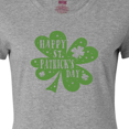 thumbnail image 4 of Inktastic Happy St. Patrick's Day Shamrock in Green Women's T-Shirt, 4 of 5