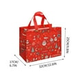thumbnail image 3 of Titcea Multifunctional Non-Woven Christmas Bags for Gifts Wrapping Shopping - Treat Bags with Handles, Xmas Party Supplies(13x10x7"), 3 of 5