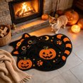 thumbnail image 5 of Assorted Novelty Shaped Cute Halloween Pumpkin Bath Mat Soft Absorbent Tufted Non Slip Washable Fall Bathroom Rug for Autumn Holiday Decor 24x16 Inch, 5 of 8