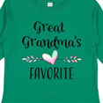 thumbnail image 4 of Inktastic Great Grandmas Favorite- Heart Great Grandchild Boys or Girls Long Sleeve Toddler T-Shirt, 4 of 5