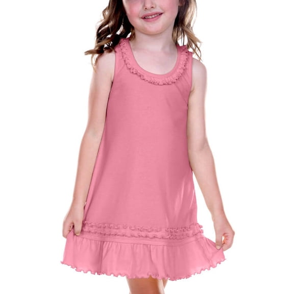 Kavio! Little Girls 3-6X Sunflower Dress (Same P1C0331) Bubblegum Pink 4