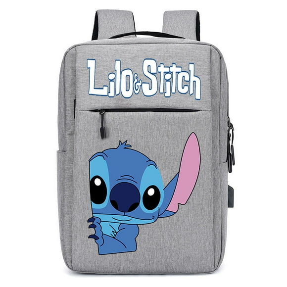 Stitch Men And Women Backpack, Teen School Computer School Bag With USB Charging Port, Suitable For School-HAPDEN