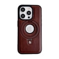 thumbnail image 1 of Adecuado para funda de teléfono móvil Apple 15, funda protectora para iPhone 14 con succión magnética, soporte de cuero de alta gama resistente a caídas 13ProMax, 1 of 4