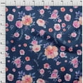 thumbnail image 3 of oneOone Cotton Flex Fabric Geometric|Watercolor Leaves & Peony Floral Fabric Prints By Yard 40 Inch Wide, 3 of 4
