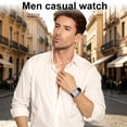 thumbnail image 3 of SKMEI Retro Classic Square Watches for Men Quartz Analog Waterproof Watch Leather Business Casual Mens Wrist Watch, 3 of 8
