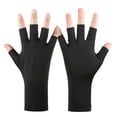thumbnail image 4 of Ticikt Ice Silk Sun Protection Gloves, Half‑Finger Breathable UV‑Protection Thin Gloves for Men Women Summer,Black, 4 of 5
