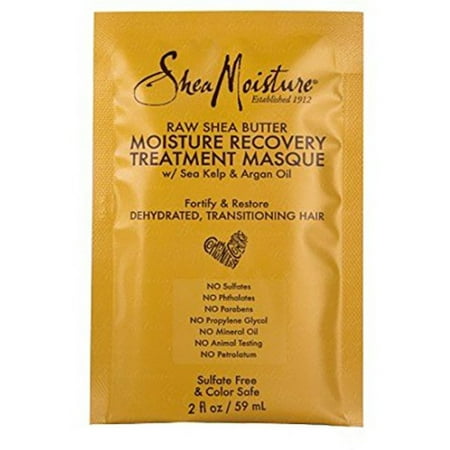 Shea Moisture Raw Shea Butter Moisture Recovery Treatment Masque 2 oz (Pack of 6)