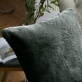 thumbnail image 5 of Home Soft Things Heavy Faux Fur 2 Piece Throw Pillow Cover Set - Charcoal - 20" x 20", 5 of 5
