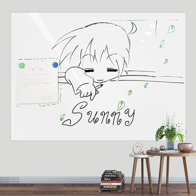 Etiqueta autoadhesiva de pared de pizarra magnética, etiqueta de borrado adhesivo de pared adhesivos de pared etiqueta de papel para y S BLESIY Pegatinas de pizarra adhesiva