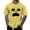 Yellow, variant on Men's Halloween Print T Shirt Short Sleeve Graphic Tee Casual Comfortable Top for Daily Wear