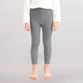 thumbnail image 2 of YunPes Girls and Toddlers Full Length Leggings Kids Stretchy Warm Footless Tights Pants Basic Solid Color Slim Fit Dance Yoga Pants, 2 of 4