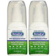 Benadryl SPRAY Extra Strength Itch Cooling Spray 2oz ( 2 pack ) PHARMACY FRESH!