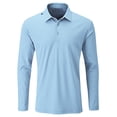 thumbnail image 2 of SCALES Offshore Core Long Polo Lemon Ice, Medium Full Sleeve, 2 of 4