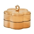 thumbnail image 3 of Shangren Food Storage Organizer 2 Layer Jewelry Storage Box for Party Kitchen Wedding Brown, 3 of 8