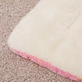 thumbnail image 4 of Dog Bed Crate Pad Ultra Soft Pet Bed with Cute Star Print Washable Crate Mat for Large Medium Small Dogs Reversible Fleece Dog Crate Kennel Mat Cat Bed Line(M,Pink), 4 of 7