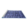 thumbnail image 2 of Ahgly Company Machine Washable Indoor Rectangle Oriental Blue Industrial Area Rugs, 8' x 10', 2 of 4