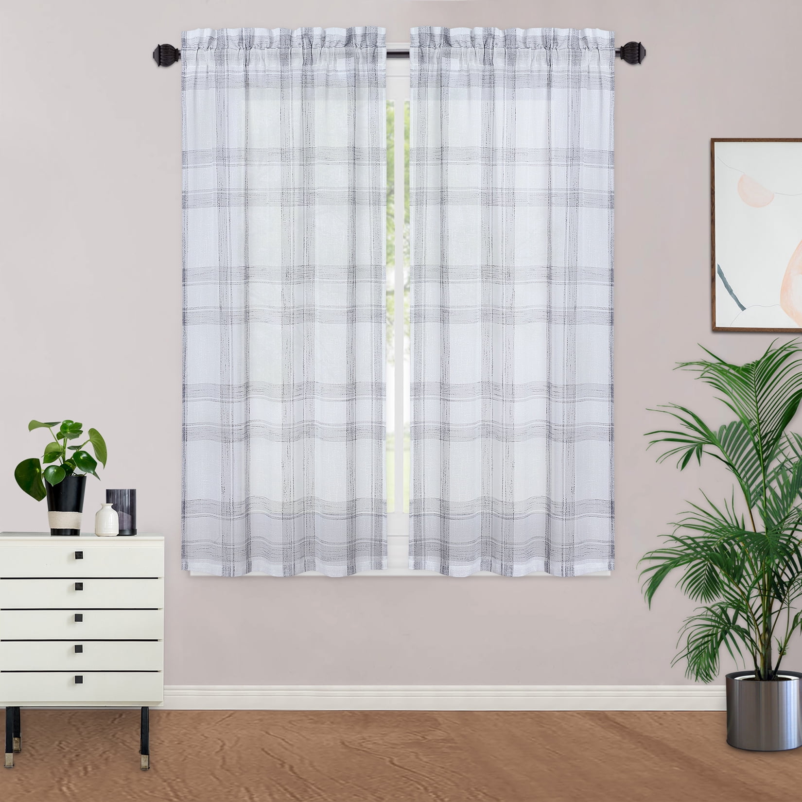 Bathroom window curtains 45 length