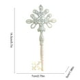 thumbnail image 3 of OEFNTAC Decorations Christmas Hanging Decoration Party Ornament White Plastic Festive Gift Snowflake Lightweight Safe Acrylic Table Centerpiece Entryway 6.10x2.44x0.59in, 3 of 6