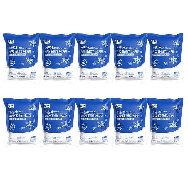 Paquete de hielo Bolsa desechable de 200 ml para caja de aislamiento Caja de espuma 10 piezas