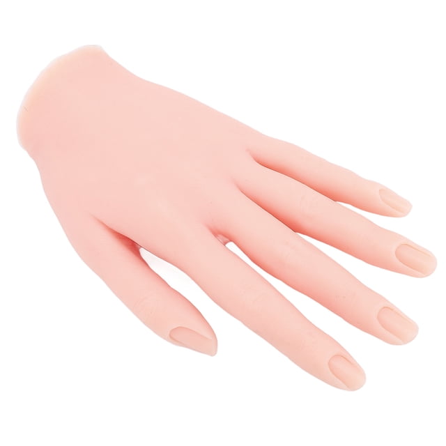 Modelo de Mano de Tamaño Natural, Practica la Mano Izquierda A Mano Evitar Polvo de Clavos INCRUSTADOS DE UNadas Sin Grietas Flexibles para el Salón para Principiantes