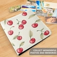 thumbnail image 4 of FORMRS 3 Ring Photo Album 4"x6" Self Adhesive Large Capacity PU Leather Cover, Red Cherry, 4 of 8