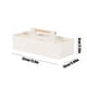 thumbnail image 3 of Caja organizadora de sobremesa con asa • Almacenamiento cosmético y teledirigido • Organizador de plástico 32x15x8cm • Beige, blanco, gris, 3 of 6
