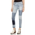 thumbnail image 2 of Free People Womens Patched Skinny Fit Jeans, Blue, 26, 2 of 2
