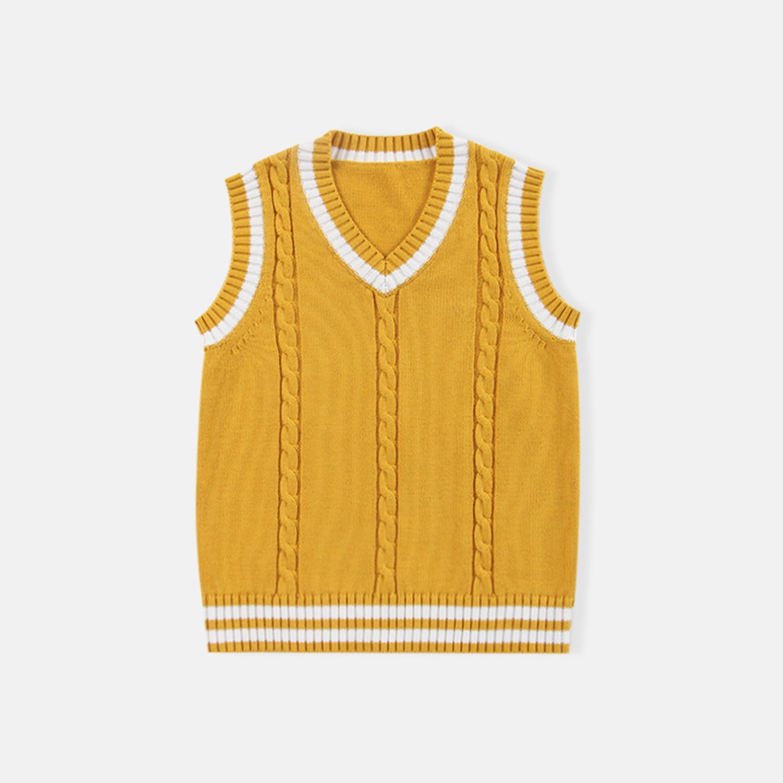 Huesdet Boys Girls Sweater Vest V-Neck School Uniform Cable
