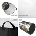 thumbnail image 2 of Balery Spring Butterfly Flowers Cesta de ropa redonda con asas, impermeable, independiente, para ropa, juguetes, dormitorio y familia-Small, 2 of 6