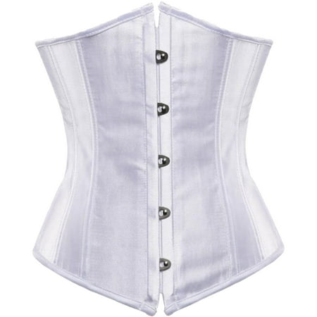 

BIZIZA Women s Vest Control Sport Plus Size Waist Trainer Trimmer Shaper Corset White XXL