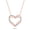 Rose Gold Vermeil Plated Silver, variant on Cali Trove Diamond Heart Pendant Necklace 1/10 Ct Natural Diamonds 925 Sterling Silver Symbol of Love Everyday Jewelry Gift for Her