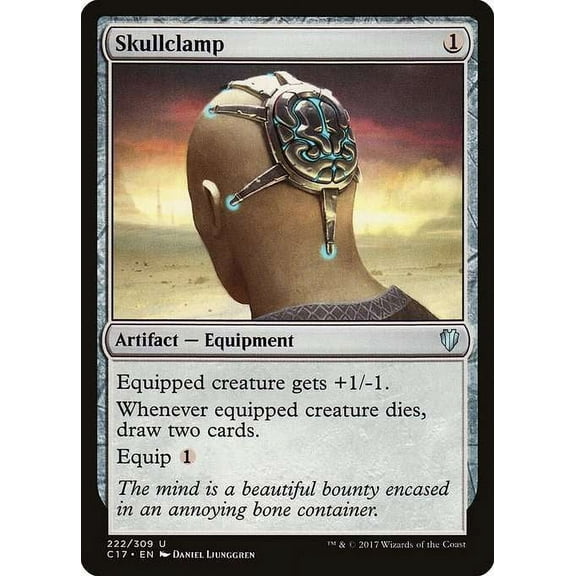 MtG Commander 2017 Uncommon Skullclamp #222