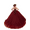 Burgundy, variant on Junior Bridesmaid Dresses Tulle Round Neck Long Train Puff Ball Gown Flower Girl Dress for Teens Girls Formal Dress Elegant Party Wear Blushing Pink-10Y