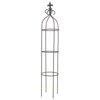 American Gardenworks LAOST Lafayette Collection 56 in. Tall Matte Black Garden Obelisk