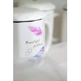 thumbnail image 5 of Ceramic Mug Elegant Feather Design with Spoon and Lid, 5 of 5