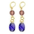 thumbnail image 1 of Alamode LO713 Boucles d'Oreilles en Laiton Doré avec AAA Grade CZ en Couleur Multi, 1 of 1