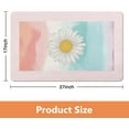 thumbnail image 4 of Invuni Daisy Bath Rugs Non-Slip Durable Rug Memory Foam Soft Bath Mats Absorbent Mat for Shower Bathroom 27"x17", 4 of 5