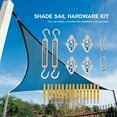 thumbnail image 2 of Shade Sail Hardware Kit For Rectangle Sun Shade Sails Stainless Steel Hardware Accessories For Shade Sail Installation, 2 of 6