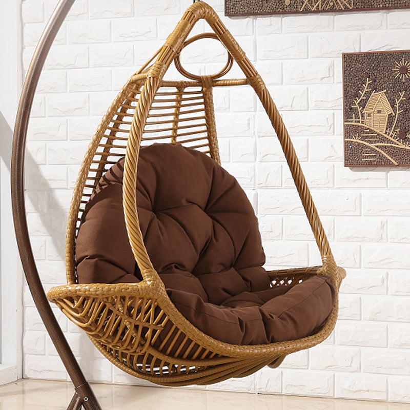 Swing Hanging Basket Seat Cushion Thicken Hanging Egg Hammock Chair Pads Waterproof Chair Seat Cushioning for Patio Garden 