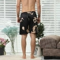 thumbnail image 3 of PENGXIANG New Simulation Silk Sleep Pants Men‘s Spring And Summer Personality Print Home Silk Shorts, 3 of 6