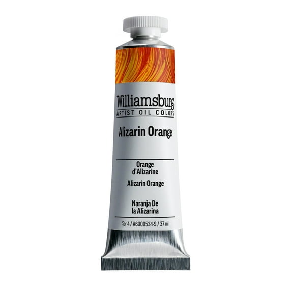 Williamsburg Handmade Oil Paint - Alizarin Orange, 37 ml