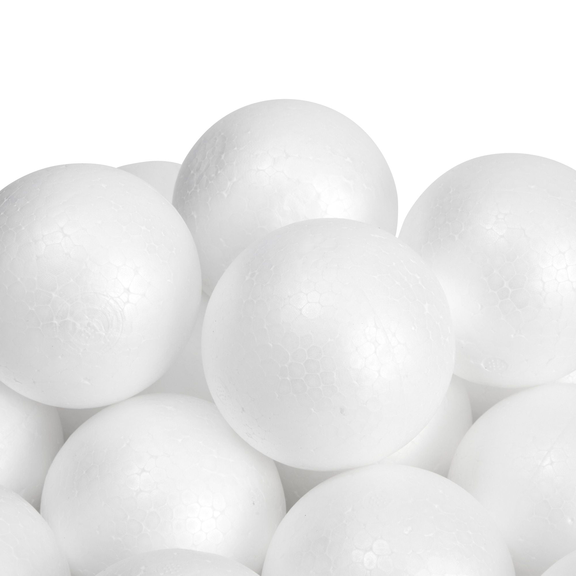 24 Pack 3 Inch Foam Balls for Crafts, Smooth Polystyrene Spheres for DIY  Decorations, Classroom Projects 