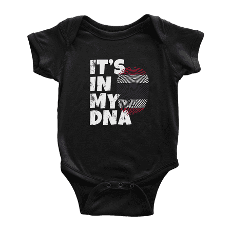 

It s In My DNA Thai Flag Country Pride Cute Baby Bodysuits Newborn Clothes (Black 18-24 Months)